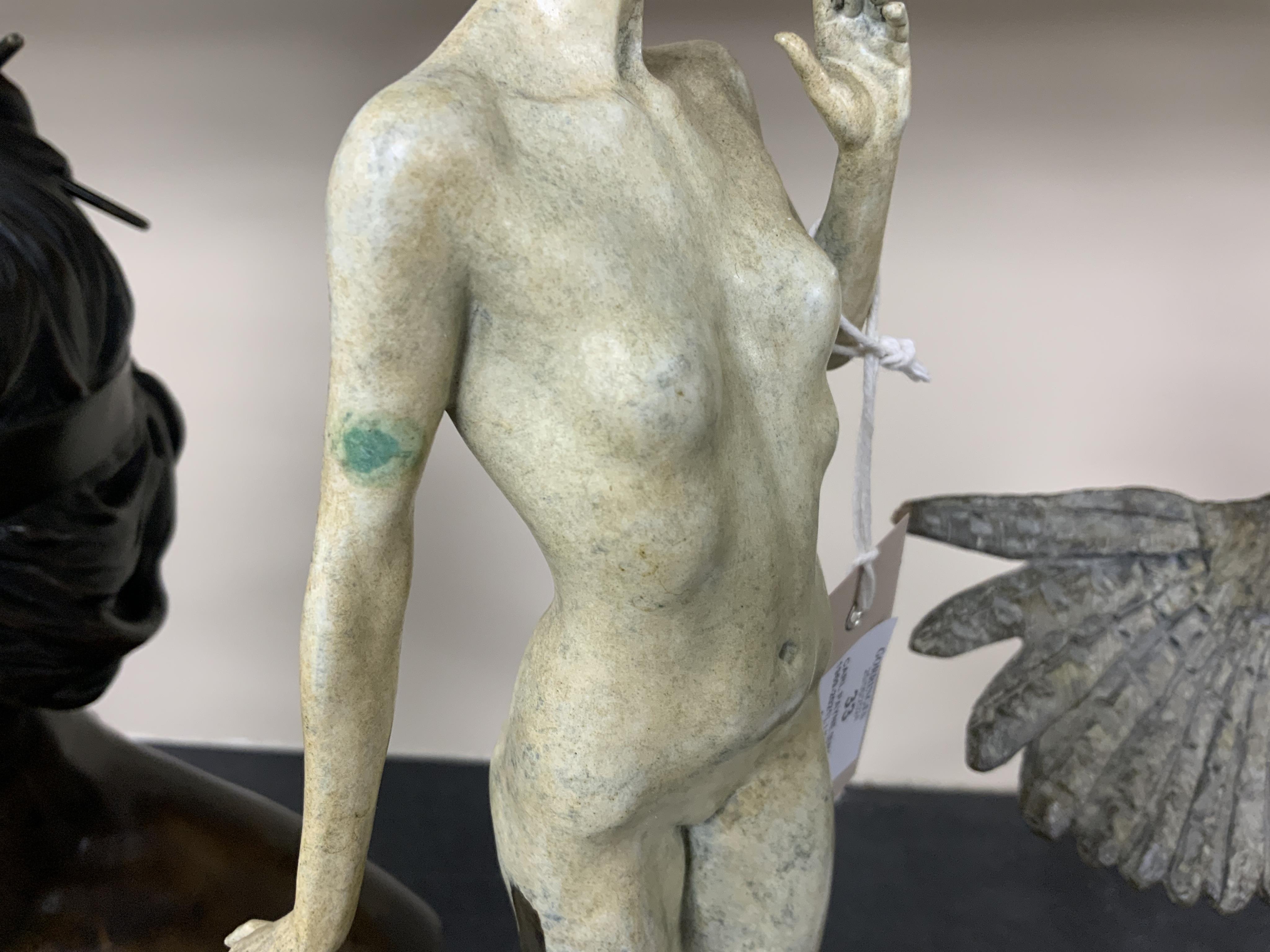 Carl Payne (English, 1969-2021), limited edition bronze sculpture, 'Speak No Evil'